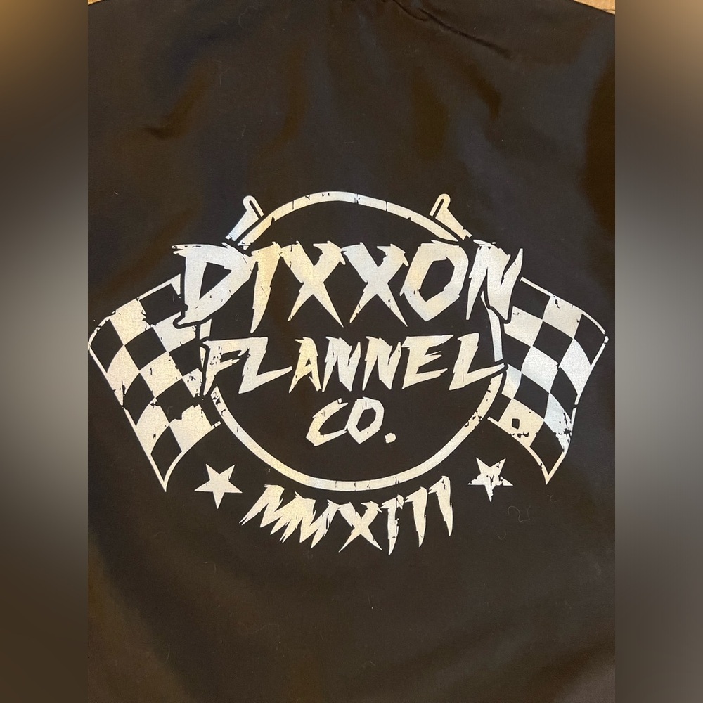 Dixxon Flannel Co Jacket‎ Men’s L Black Snap On Button Ground Up Customs C18 - Picture 6 of 11